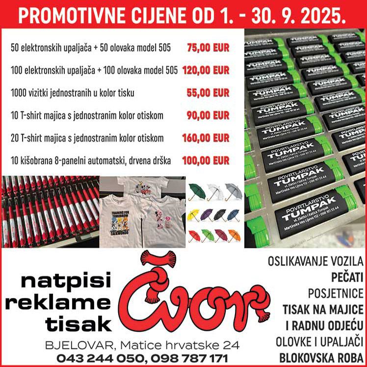 Promotivne cijene u rujnu Promotivne cijene u rujnu