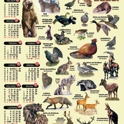 Ribički i lovački kalendari 2026. Ribički i lovački kalendari 2026.